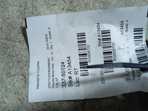 Throttle body valve - throttle,
